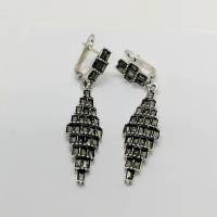 сребърни обеци - висящи