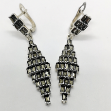 сребърни обеци - висящи