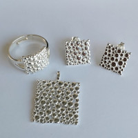 сребърен комплект 