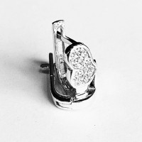 сребърни  обеци - сърце