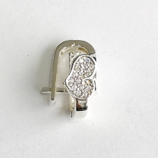 сребърни  обеци - сърце