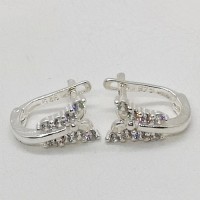 сребърни детски обеци