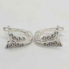 сребърни детски обеци