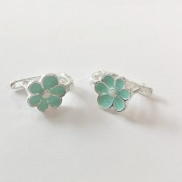 Детски обеци с цветен емайл