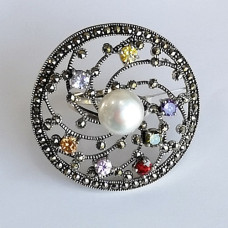 сребърен пръстен - шапка