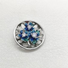 сребърна висулка с емайл