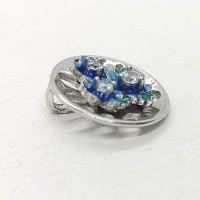 сребърна висулка с емайл