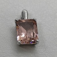 сребърна висулка морганит