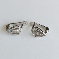 сребърни детски обеци