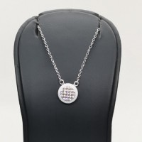 сребърно колие с оникс