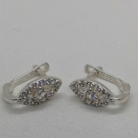 сребърни детски обеци