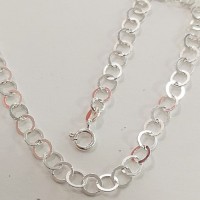 сребърна гривна за крак