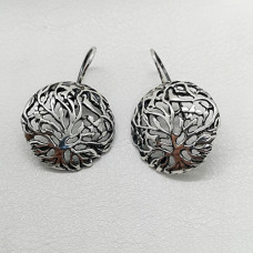 сребърни обеци дървото на живота