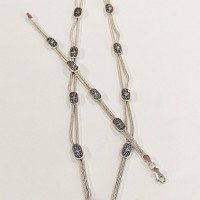 сребърен комплект- колие с гривна