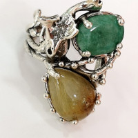 сребърен пръстен - делфин