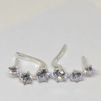 сребърни обеци 