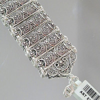 сребърна гривна филигран 