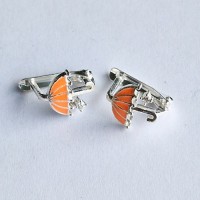 сребърни детски обеци 