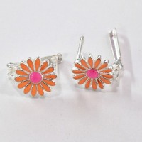 сребърни детски обеци 