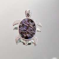 сребърна висулка - костенурка