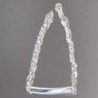 сребърна гривна с плочка