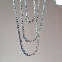 Сребърен синджир кралска плетка 