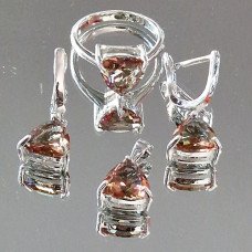 сребърен комплект със султанит