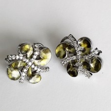 сребърни обеци с емайл