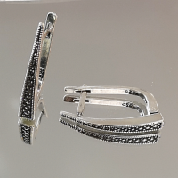 сребърни обеци 