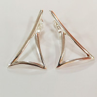 сребърни обеци