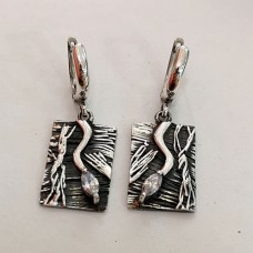 сребърни обеци 