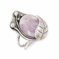 сребърен пръстен с аметист