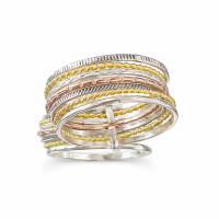 сребърен пръстен с емайл