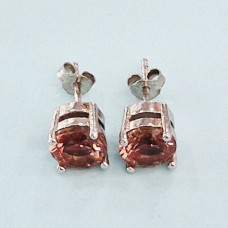 сребърни обеци със султанит