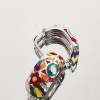 сребърни обеци с емайл