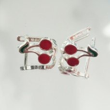 Детски обеци - черешки 