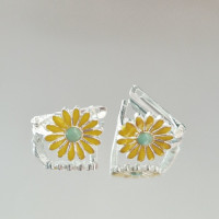 Детски обеци с цветен емайл